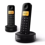 Σταθερά Τηλέφωνα Ασύρματα / Ενσύρματα Telephone D1602B/01 Dual Abs Philips Cordless,1,6