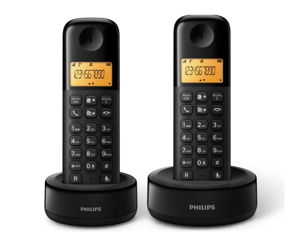 Σταθερά Τηλέφωνα Ασύρματα / Ενσύρματα Telephone D1602B/01 Dual Abs Philips Cordless,1,6