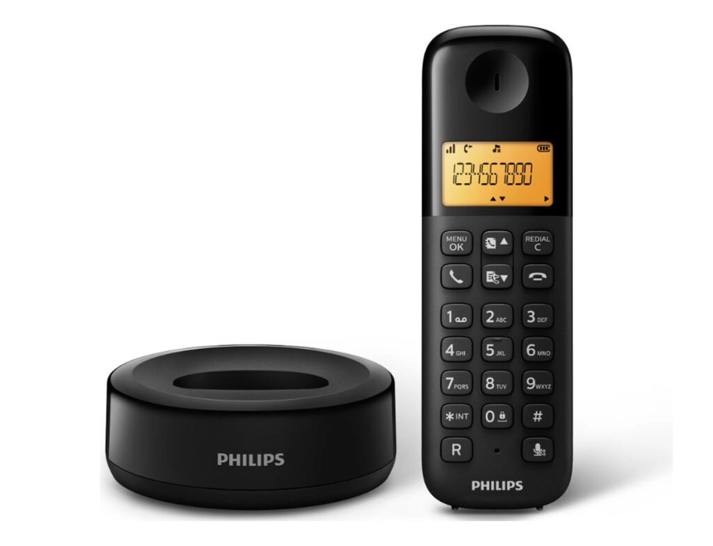 Σταθερά Τηλέφωνα Ασύρματα / Ενσύρματα Telephone D1602B/01 Dual Abs Philips Cordless,1,6