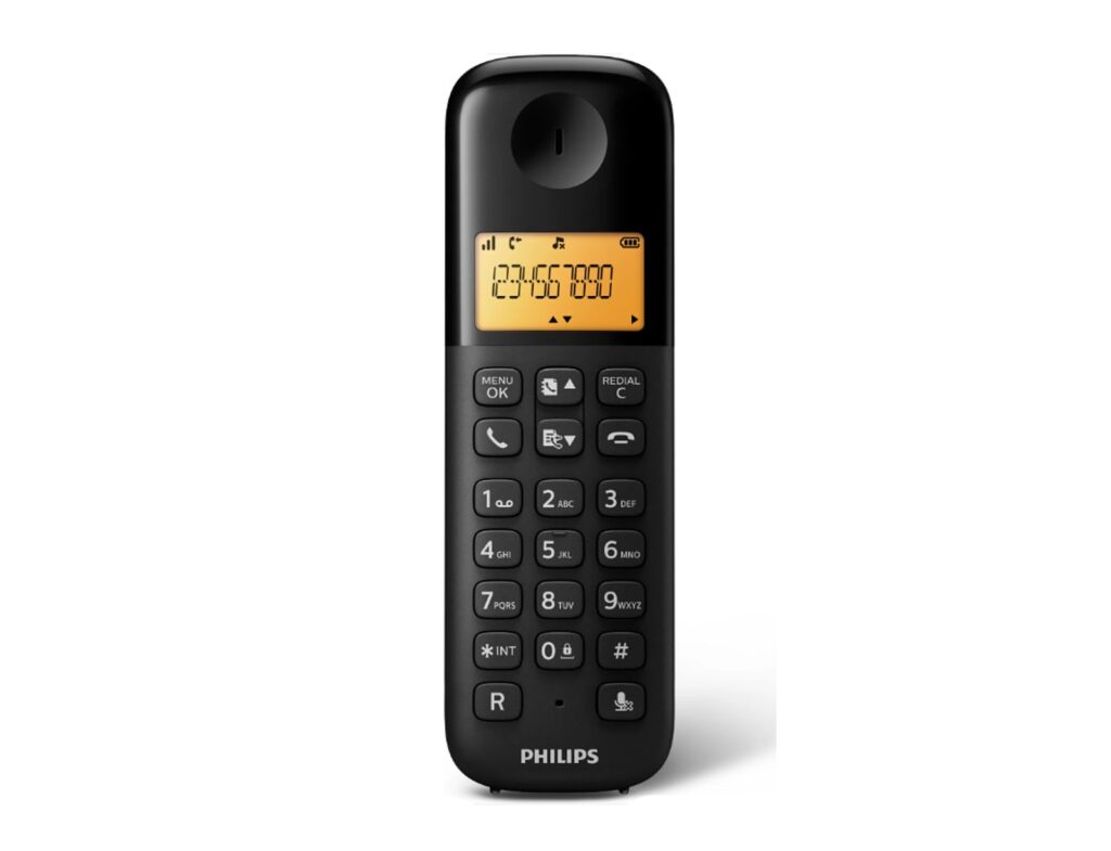 Σταθερά Τηλέφωνα Ασύρματα / Ενσύρματα Telephone D1602B/01 Dual Abs Philips Cordless,1,6