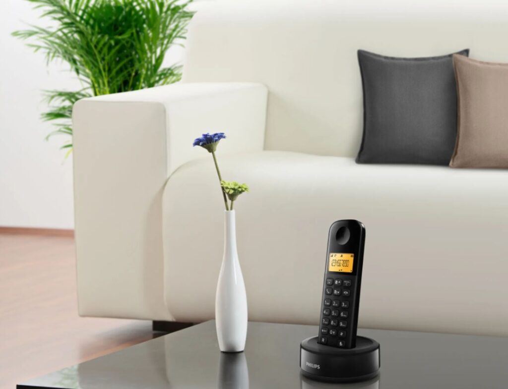 Σταθερά Τηλέφωνα Ασύρματα / Ενσύρματα Telephone D1602B/01 Dual Abs Philips Cordless,1,6