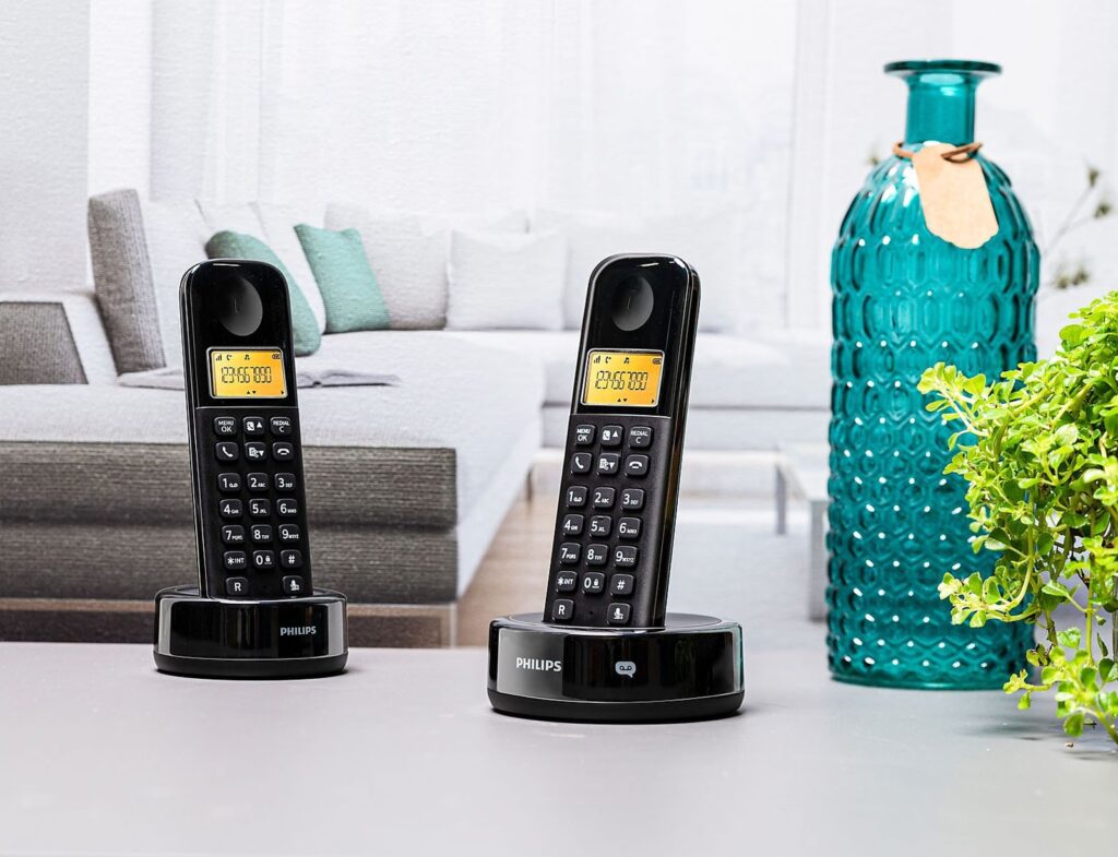 Σταθερά Τηλέφωνα Ασύρματα / Ενσύρματα Telephone D1602B/01 Dual Abs Philips Cordless,1,6