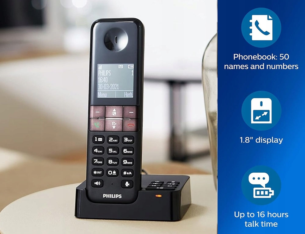Σταθερά Τηλέφωνα Ασύρματα / Ενσύρματα Telephone D4752B/01 Dual Philips, Cb, Abs, Cordles