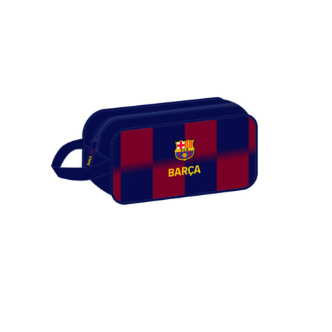 Θήκη Παπουτσιών Ταξιδιού F.C. Barcelona Μπλε Μπορντό 29 x 15 x 14 cm