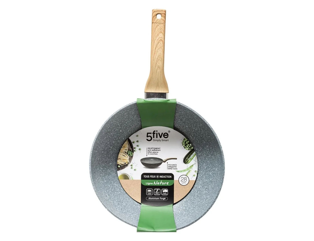 Τηγάνια Forged Alu Wok 28 Nature Five 120071A