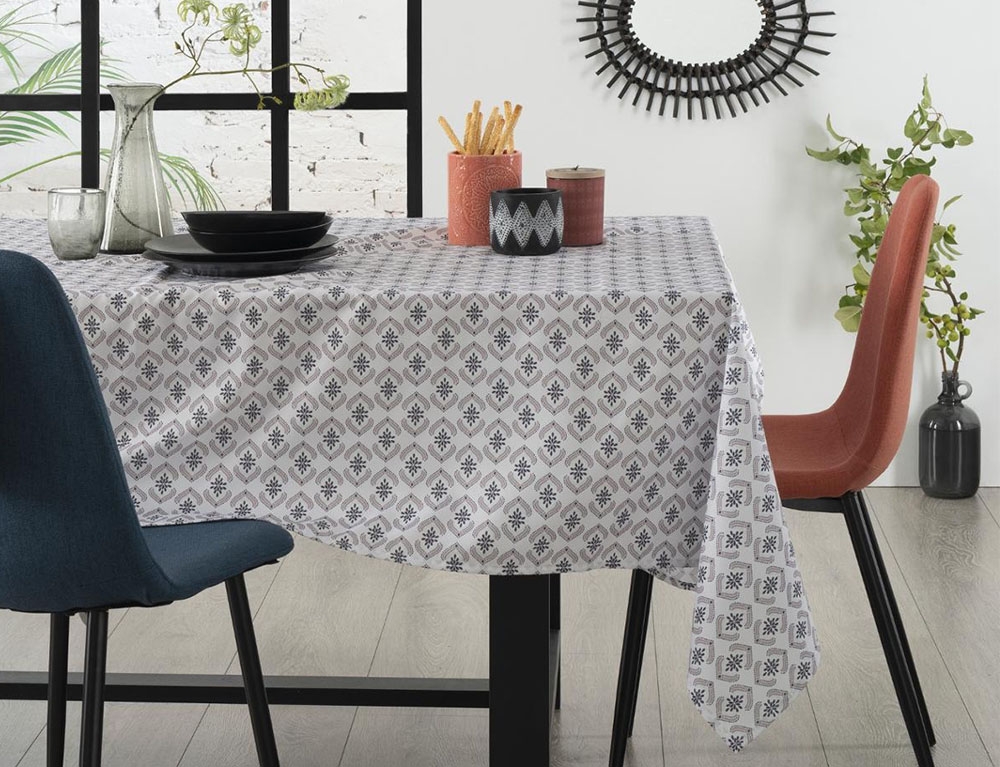 Τραπεζομάντηλα & Πετσέτες Δειπνου Tablecloth Hindi Print 140X240 Atmosphera 163930C