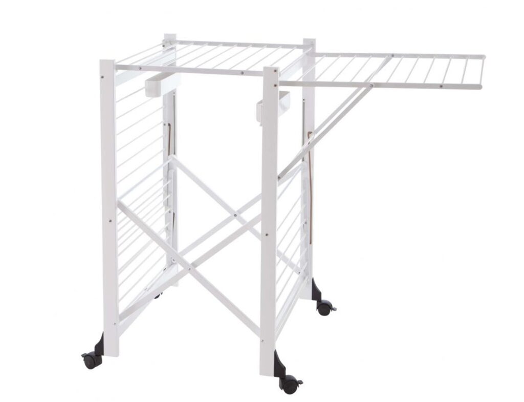 Ξύλινη Απλώστρα Gabbiano Arit - 175X67X105Cm - Λευκό