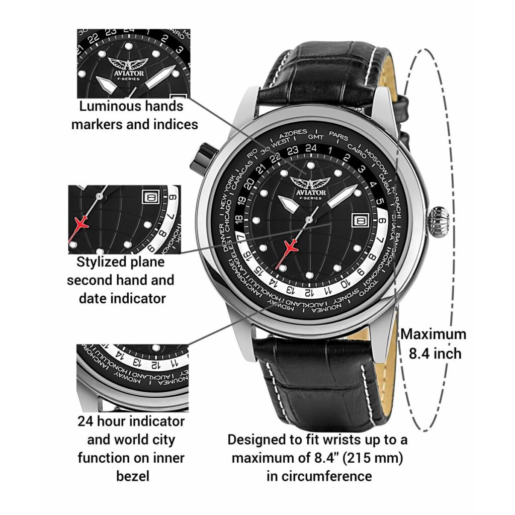 Ανδρικά Ρολόγια Aviator AVW6975G354 (Ø 45 mm)