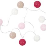 Διακοσμητικές Γιρλάντες Led 10 Led Ball String Lights Pinktaupe Shades La10064