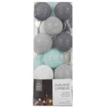 Διακοσμητικές Γιρλάντες Led 20 Led Ball String Lights Bluegrey Shades La10052