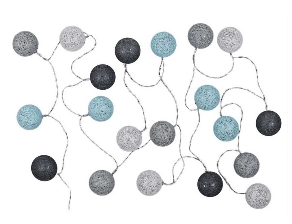 Διακοσμητικές Γιρλάντες Led 20 Led Ball String Lights Bluegrey Shades La10052