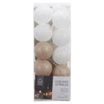 Διακοσμητικές Γιρλάντες Led 20 Led Ball String Lights Golden White Shades La10