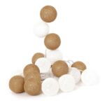 Διακοσμητικές Γιρλάντες Led 20 Led Ball String Lights Golden White Shades La10