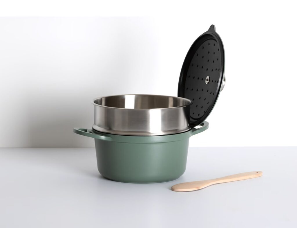 Κατσαρόλες Cast Alu Pot Steamer 24 Green