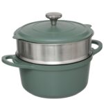 Κατσαρόλες Cast Alu Pot Steamer 24 Green