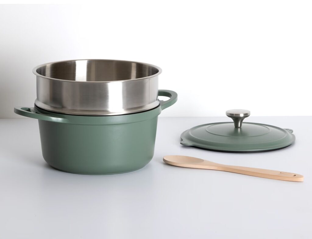 Κατσαρόλες Cast Alu Pot Steamer 24 Green