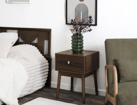 Κομοδίνο Tiffany Home Deco Factory - 40X40X55Cm