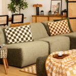 Κουβέρτες & Ριχτάρια Throw Knit Checked Cor 130X180 Atmosphera 204456