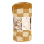 Κουβέρτες & Ριχτάρια Throw Knit Checked Cor 130X180 Atmosphera 204456