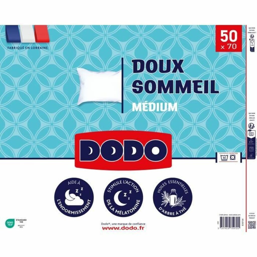 μαξιλάρι DODO DOUX SOMMEIL Λευκό 50 x 70 cm
