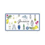 Μεταλλική πινακίδα Souvenir - Greece - 15x30cm - 181045