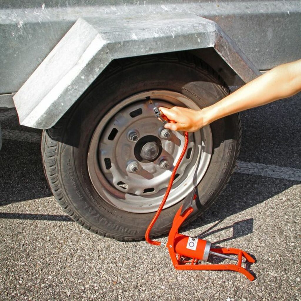 Όρθια Αντλία Αέρα Precision Steel Πορτοκαλί