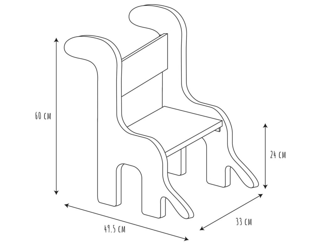 Παιδικό Δωμάτιο & Διακόσμηση Childrens Chair Dino Hd7476/Web