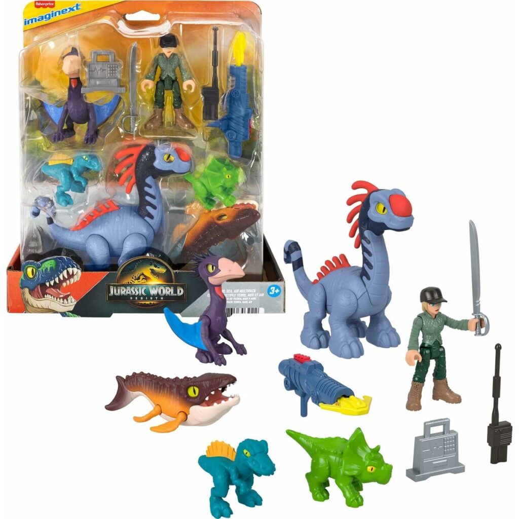 Playset Imaginext Jurassic World Πολύχρωμο 10 Τεμάχια