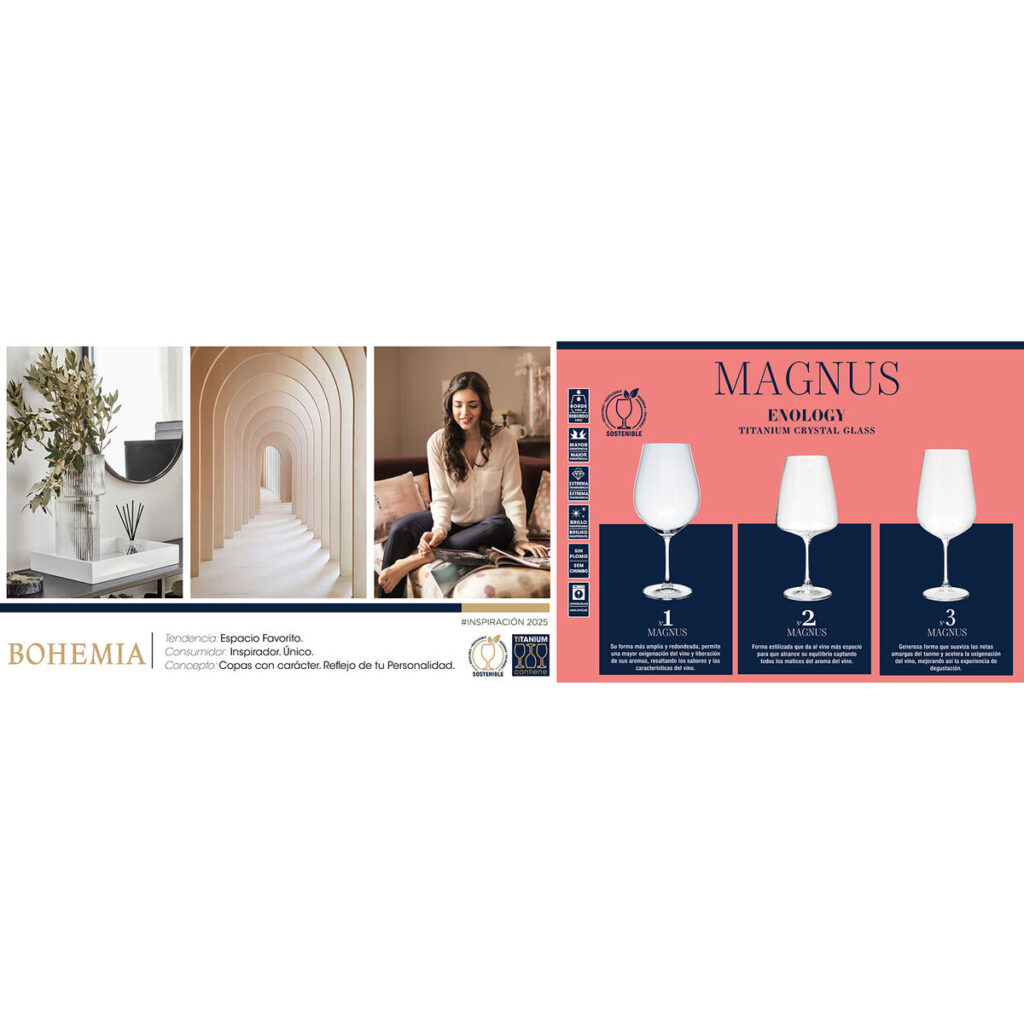 Ποτήρι Bohemia Crystal Magnus Διαφανές Γυαλί 400 ml (x6)