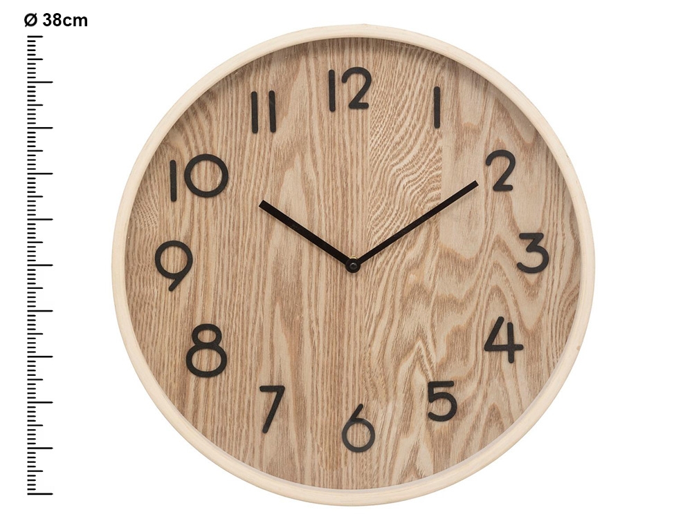 Ρολόγια Εσωτερικού Χώρου Wood Clock Ivana D38 Atmosphera 193109