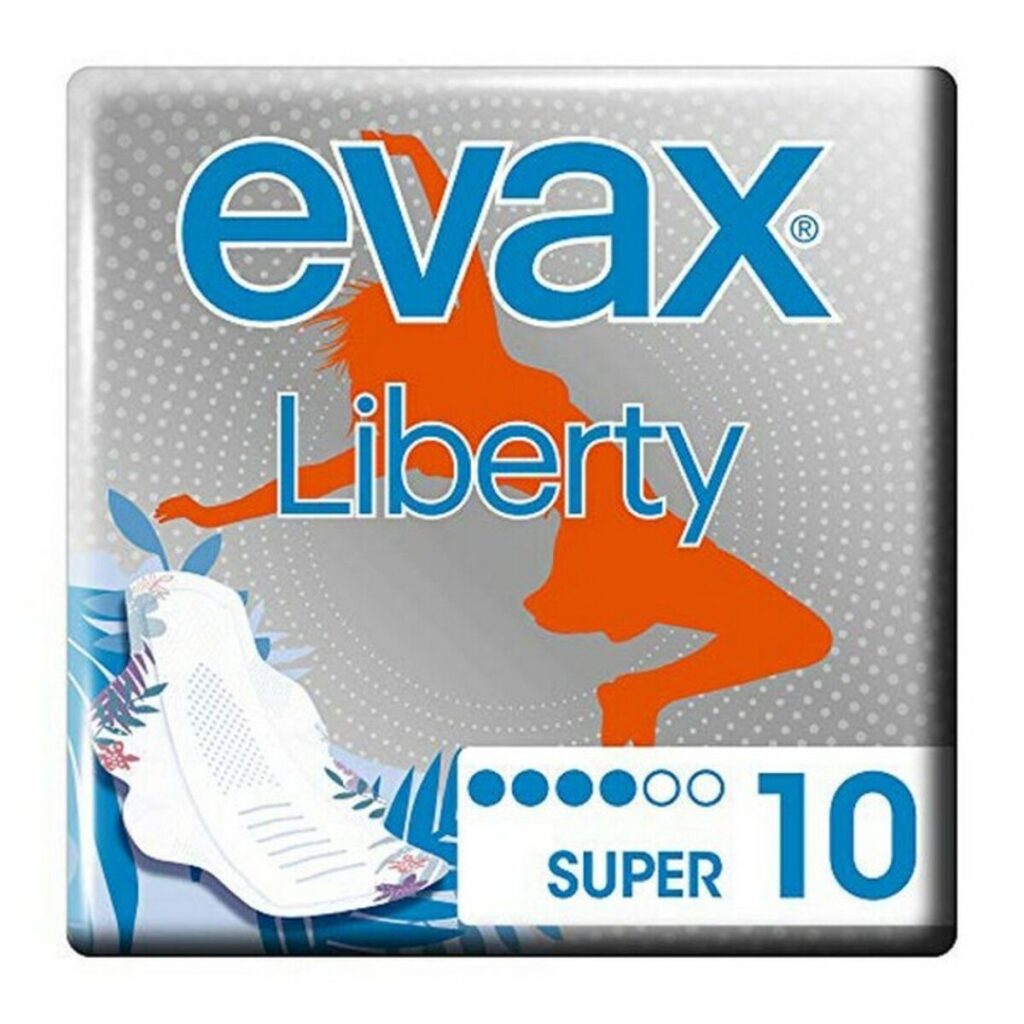 Σερβιέτες Super με Φτερά Liberty Evax Liberty (10 uds) x10