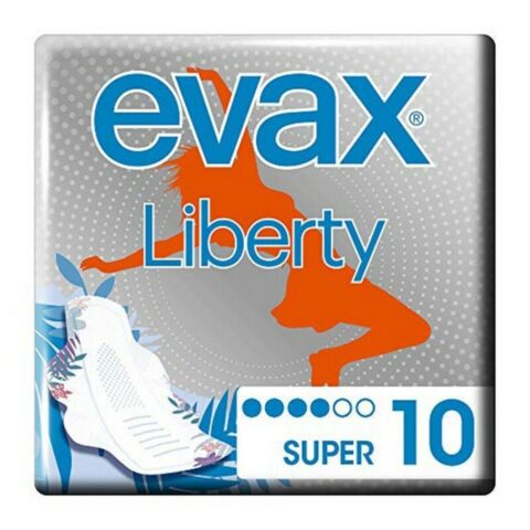 Σερβιέτες Super με Φτερά Liberty Evax Liberty (10 uds) x10
