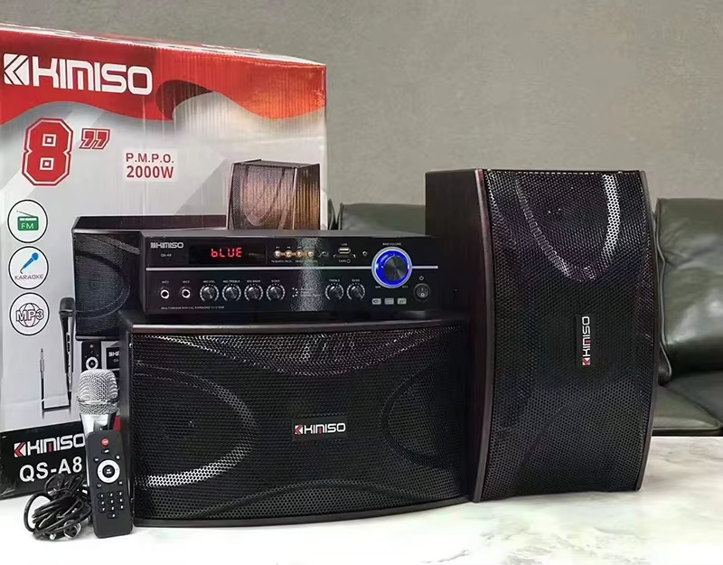 Σετ ηχεία subwoofer με ενισχυτή & μικρόφωνο Karaoke - QS-A8 - 813164