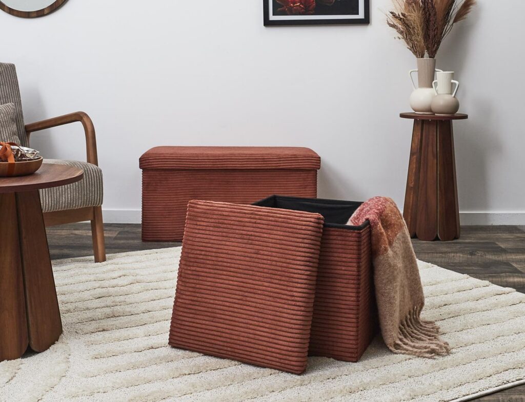 Σκαμπό & Πουφ Chest Foldable Pouffe Scott Terra Hd0275