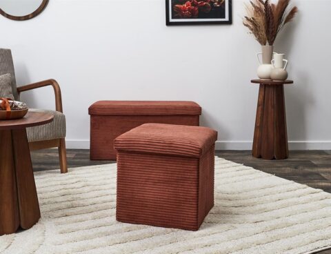 Σκαμπό & Πουφ Chest Foldable Pouffe Scott Terra Hd0275