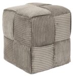 Σκαμπό Scott Home Deco Factory - 36X38Cm - Γκρι