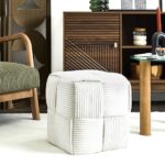 Σκαμπό Scott Home Deco Factory - 36X38Cm - Μπεζ