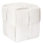 Σκαμπό Scott Home Deco Factory - 36X38Cm - Μπεζ