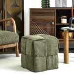 Σκαμπό Scott Home Deco Factory - 36X38Cm - Πράσινο