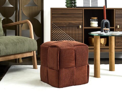 Σκαμπό Scott Home Deco Factory - 36X38Cm - Red