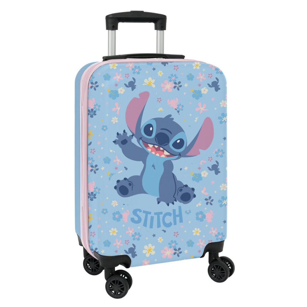 Βαλίτσα Καμπίνας Τρόλεϊ Stitch HAPPY Celeste 20'' 20 L 34,5 x 55 x 20 cm