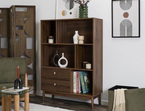 Βιβλιοθήκη Tiffany Home Deco Factory - 100X35X140Cm