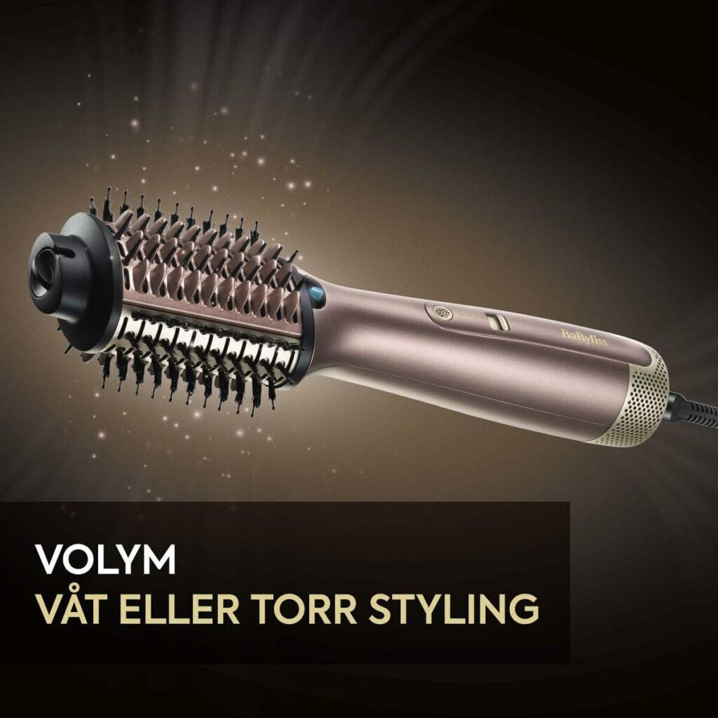Βούρτσα Κομμωτηρίου Babyliss AS95E Μαύρο Σαμπάνια 1000 W