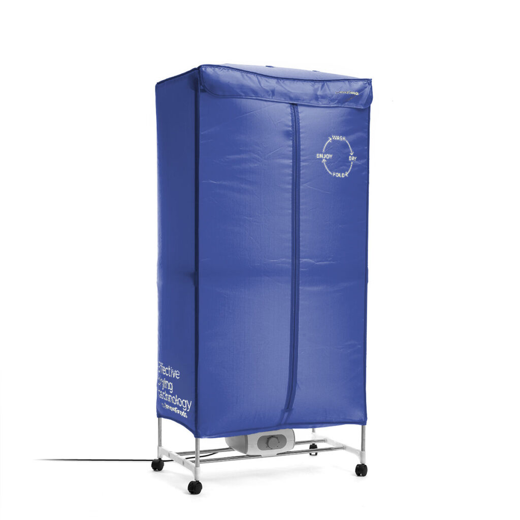 2 Υψηλό Φορητό Ηλεκτρικό Στεγνωτήριο Dupledry Blue InnovaGoods 1200 W