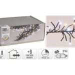 3000 Led Φωτάκια - 21.8 Μέτρα - Χρονοδιακόπτης - Λευκό, Θερμό Λευκό