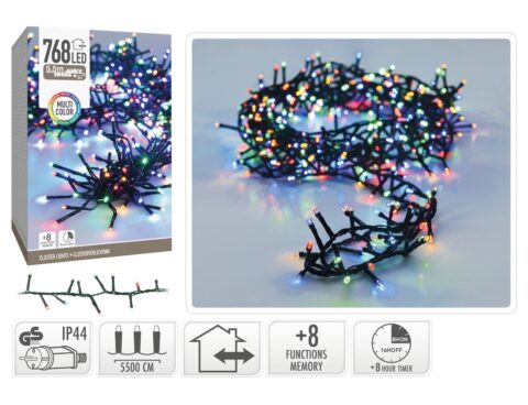 768 Led Φωτάκια - 5.6 Μέτρα - Χρονοδιακόπτης - Πολύχρωμο