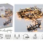 800 Led Φωτάκια - 16 Μέτρα - Χρονοδιακόπτης - Θερμό Λευκό