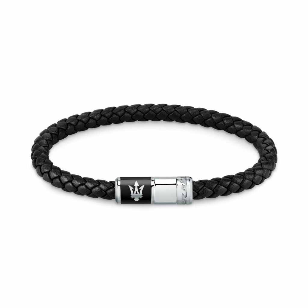 Ανδρικά Βραχιόλια Maserati JM222AVE07 Δέρμα 25 cm