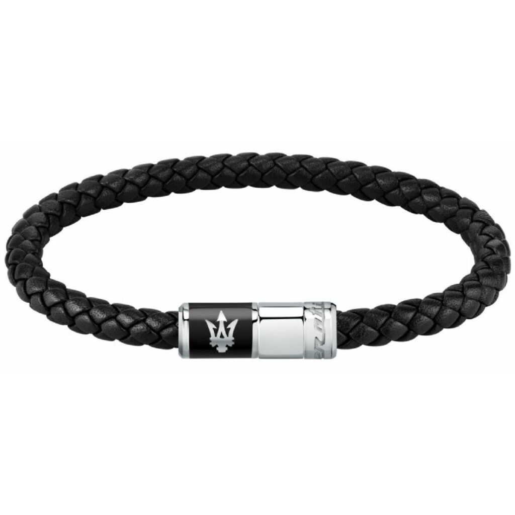 Ανδρικά Βραχιόλια Maserati JM222AVE07 Δέρμα 25 cm