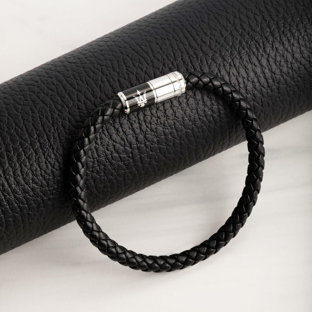 Ανδρικά Βραχιόλια Maserati JM222AVE07 Δέρμα 25 cm